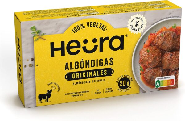 Heura Albóndigas Vegetales Con Base De Proteína De Soja Texturizada, 208 g (Congelado)