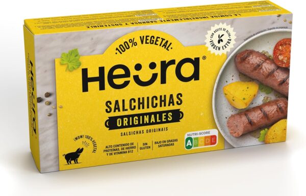 Heura Salchichas Veganas, 4 unidades, 216g (Congelado)