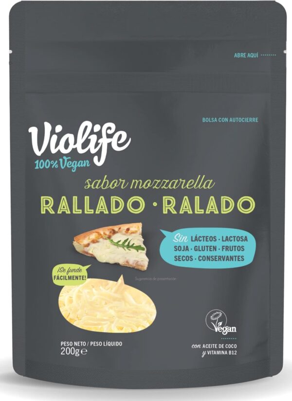 Violife Rallado Vegano Sabor Mozzarella, 200g