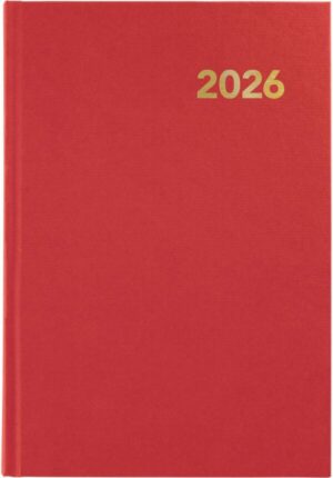 Agenda 2026 básica capa dura roja-TodoVegano.eu