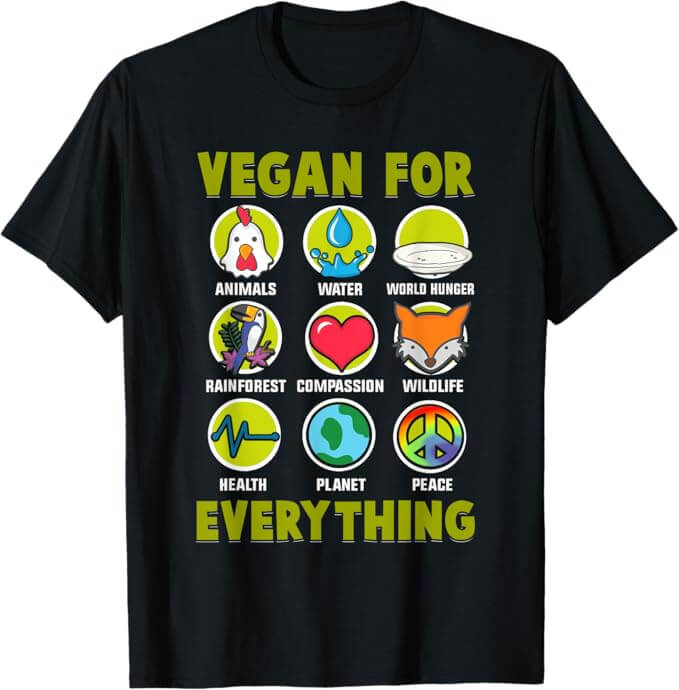 Compra camisetas veganas sostenibles y con mensajes vegano – TodoVegano.eu