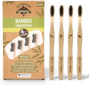 Cepillo de dientes de bambú ecológico vegano