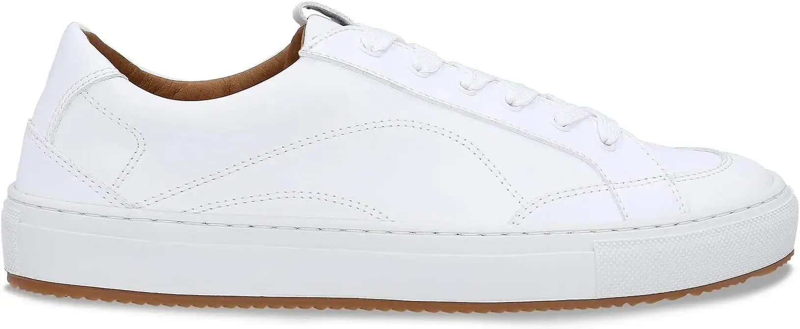 Zapatilla vegana clásica blanca Nae Vegan Shoes estilo moderno y punta ancha.